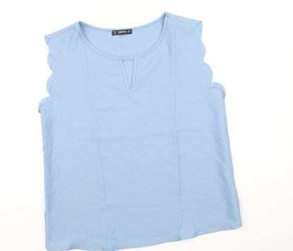 SheIn Womens Blue   Basic Blouse Size M