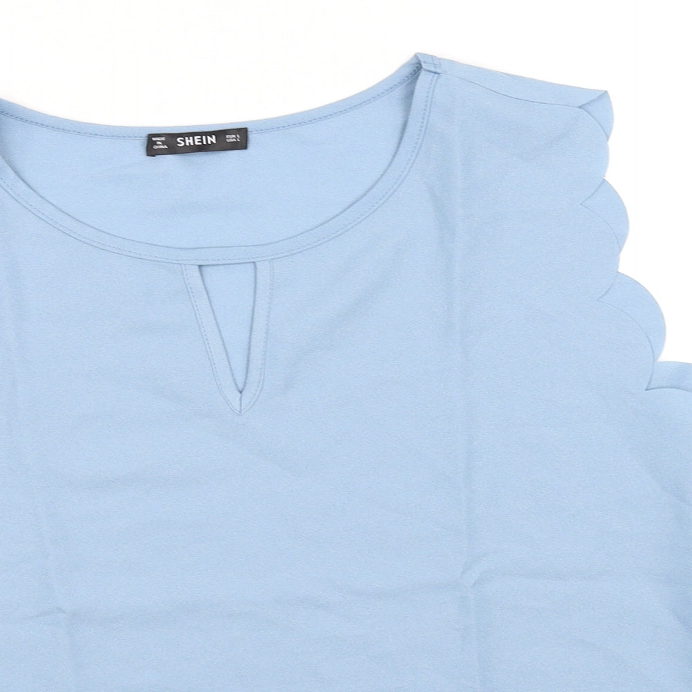 SheIn Womens Blue   Basic Blouse Size M