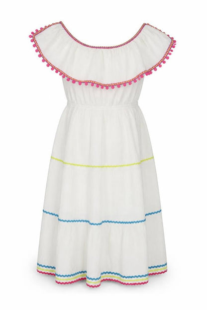 SHEIN Girls White   Fit & Flare  Size M
