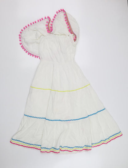 SheIn Girls White   Fit & Flare  Size M