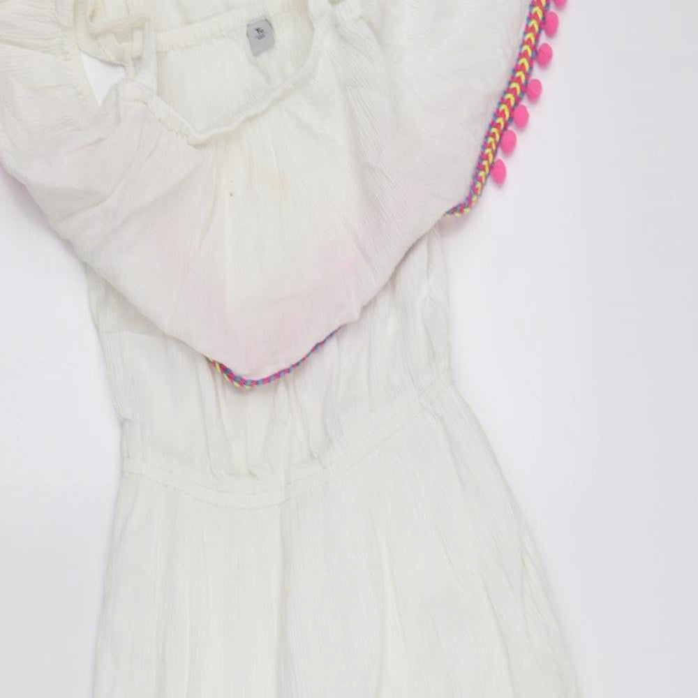 SheIn Girls White   Fit & Flare  Size M