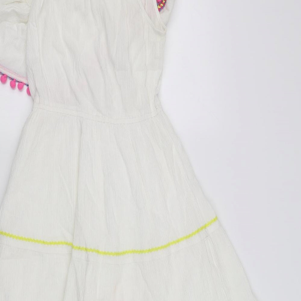 SheIn Girls White   Fit & Flare  Size M