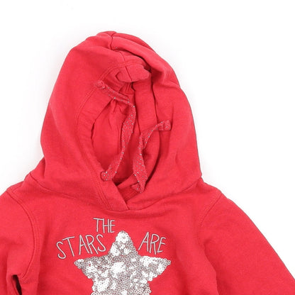 pre worrn Boys Red   Pullover Hoodie Size 2 Years