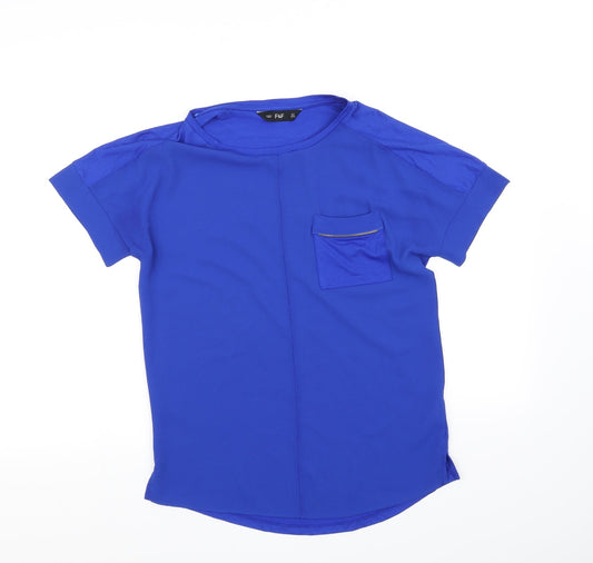 F&F Womens Blue   Basic Blouse Size 6