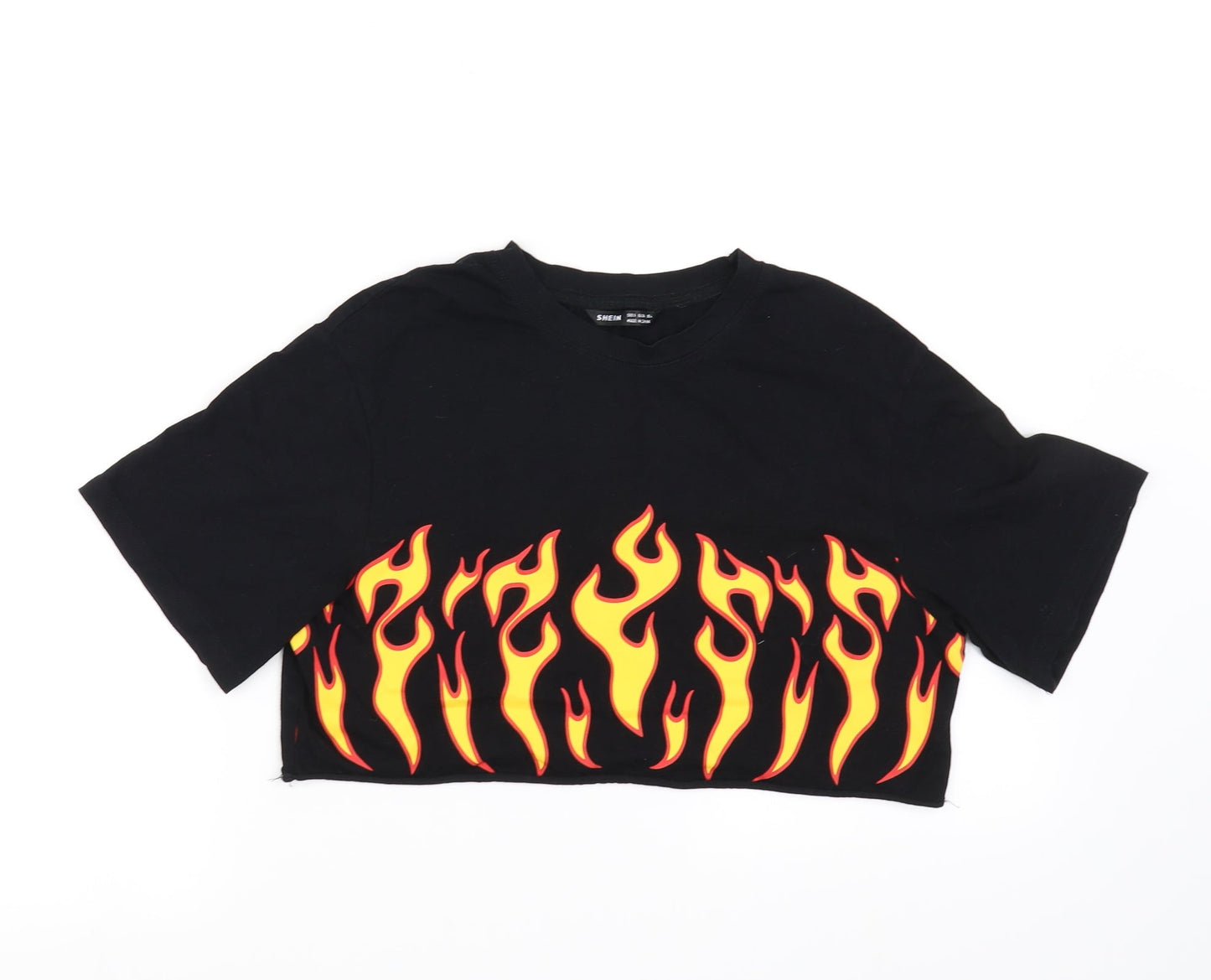 SheIn Girls Black   Basic T-Shirt Size S