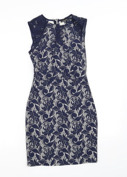 Warehouse Womens Blue   Fit & Flare  Size 10