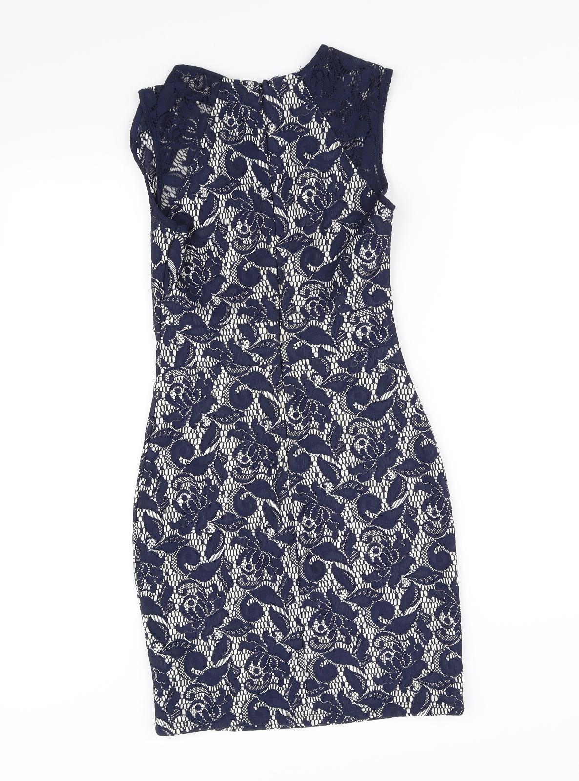 Warehouse Womens Blue   Fit & Flare  Size 10