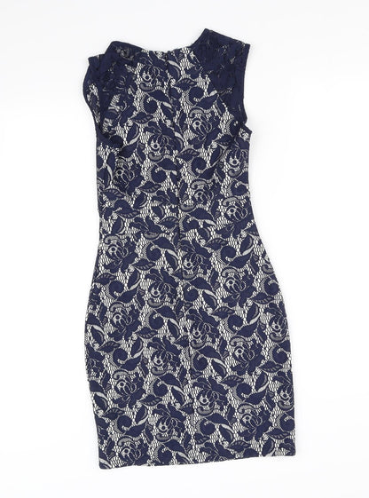 Warehouse Womens Blue   Fit & Flare  Size 10