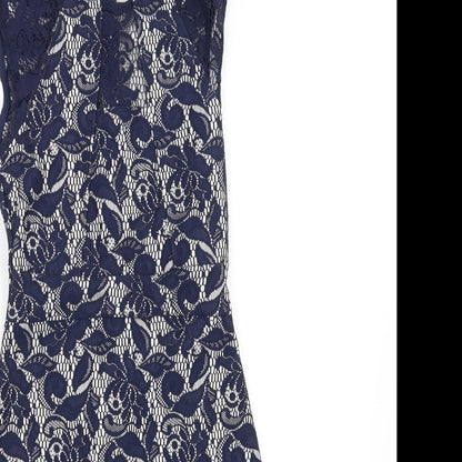 Warehouse Womens Blue   Fit & Flare  Size 10