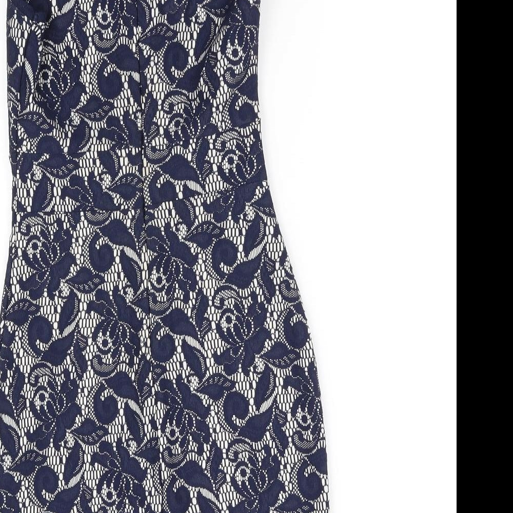 Warehouse Womens Blue   Fit & Flare  Size 10