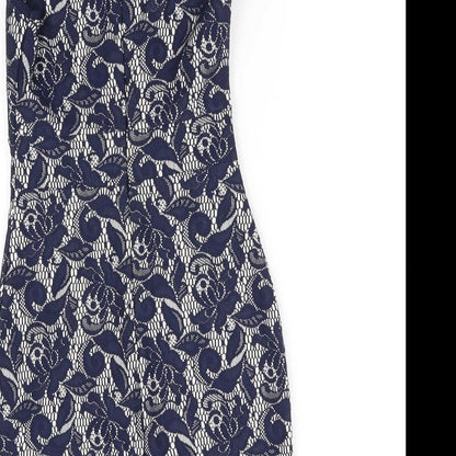 Warehouse Womens Blue   Fit & Flare  Size 10