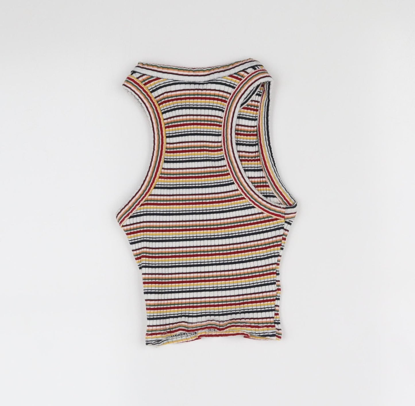New Look Girls Multicoloured Striped  Basic T-Shirt Size 10-11 Years