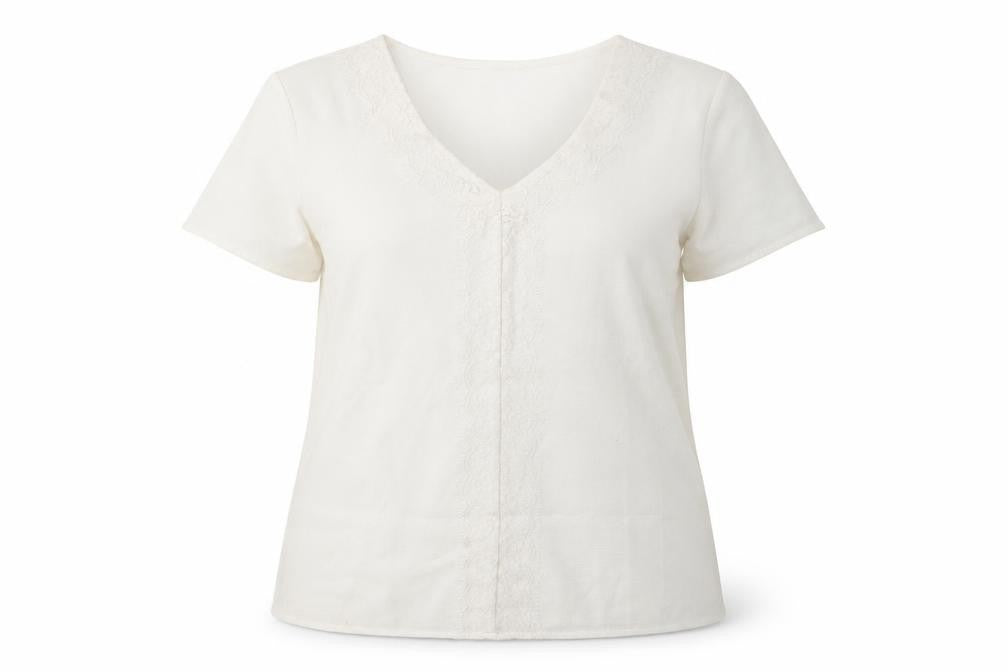 Womens UK Size 14 JULIPA White Basic T-Shirt