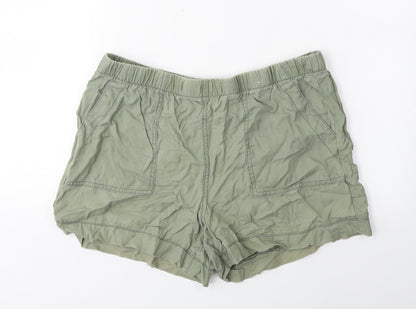 Papaya Womens Green   Sweat Shorts Size 12