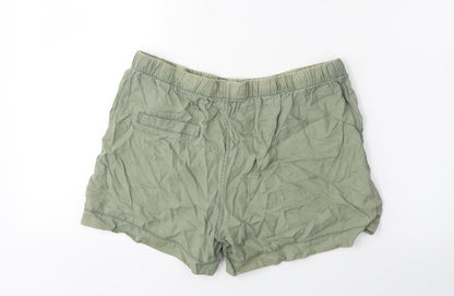 Papaya Womens Green   Sweat Shorts Size 12