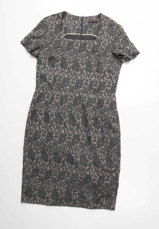 Savoir Womens Brown  Rayon Sheath  Size 14
