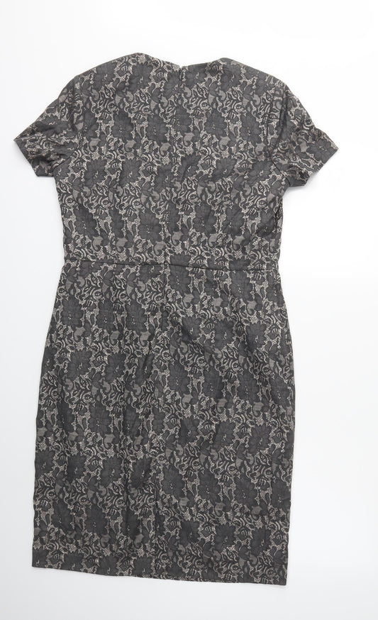 Savoir Womens Brown  Rayon Sheath  Size 14