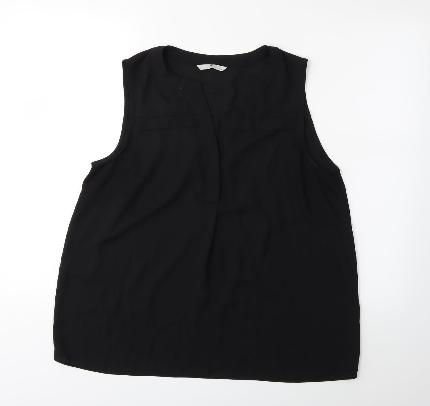 TU Womens Black   Basic Blouse Size 14