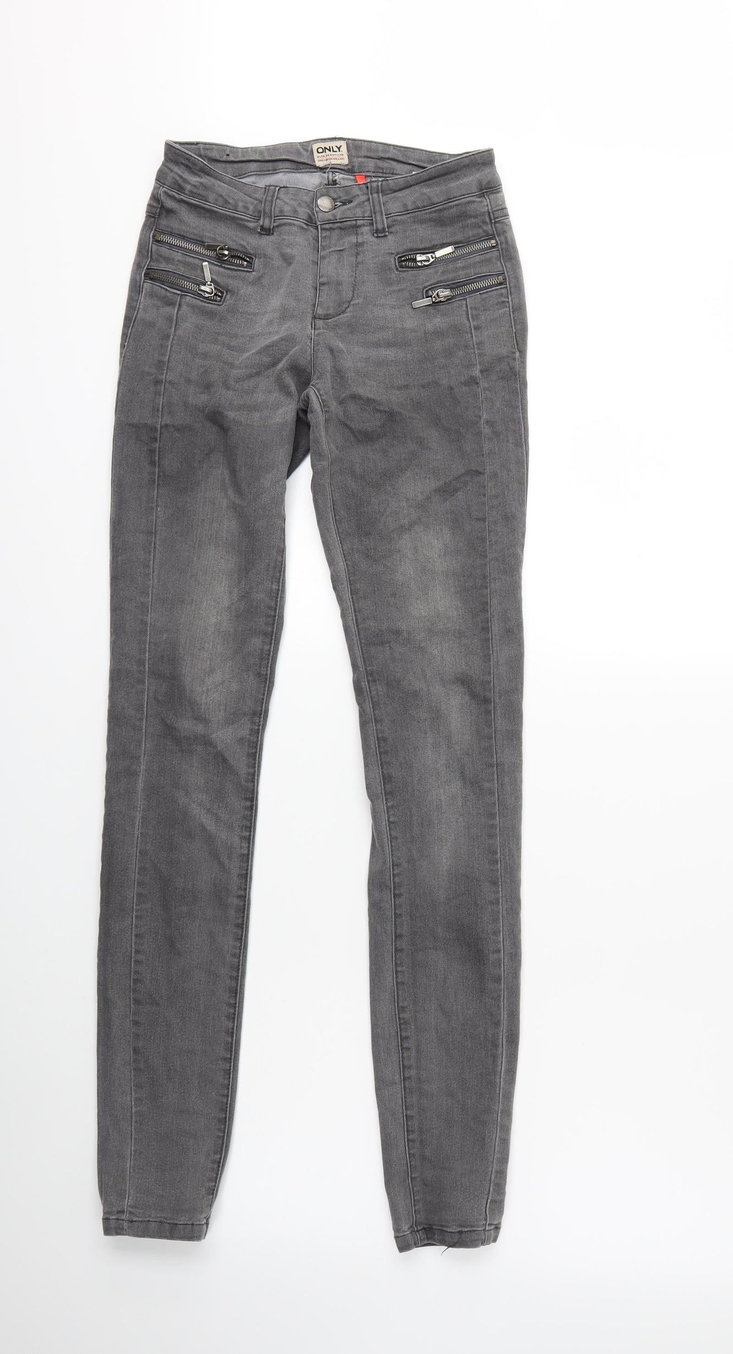 Only Womens Grey  Denim Skinny Jeans Size XS L28 in