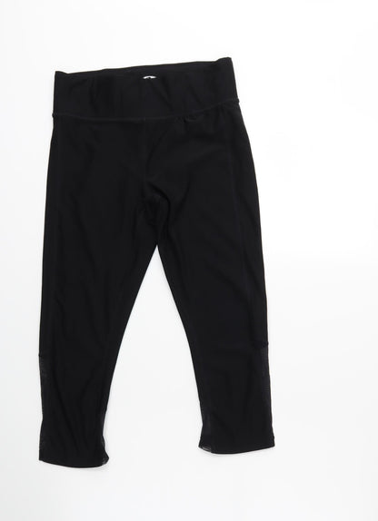 Womens UK Size S athletic wear Regular Fit Compression Black Leggings