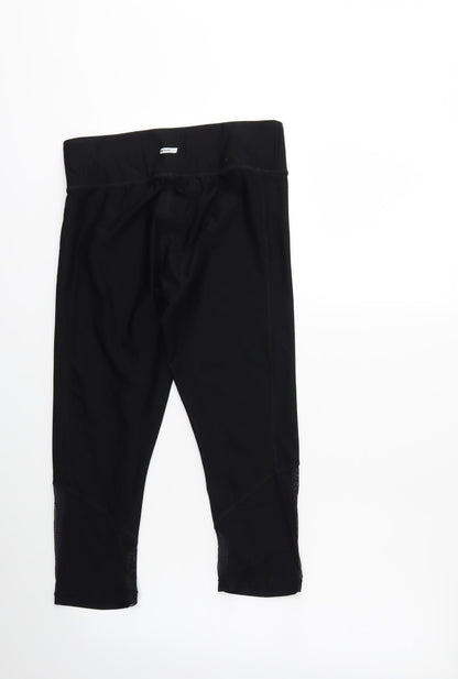 Womens UK Size S athletic wear Regular Fit Compression Black Leggings