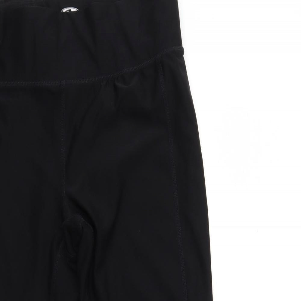 Womens UK Size S athletic wear Regular Fit Compression Black Leggings