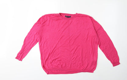 Marks and Spencer Womens Pink  Knit Pullover Jumper Size L
