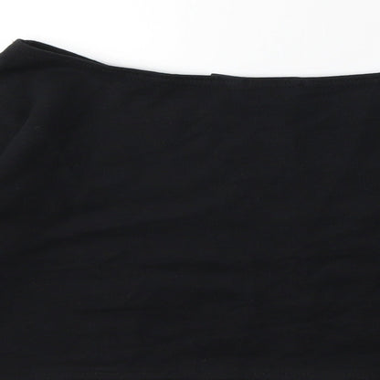 Boohoo Womens Black   Pullover Sweatshirt Size 10