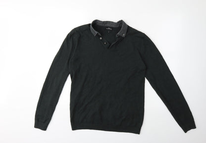 Next Womens Green  Knit Pullover Jumper Size M