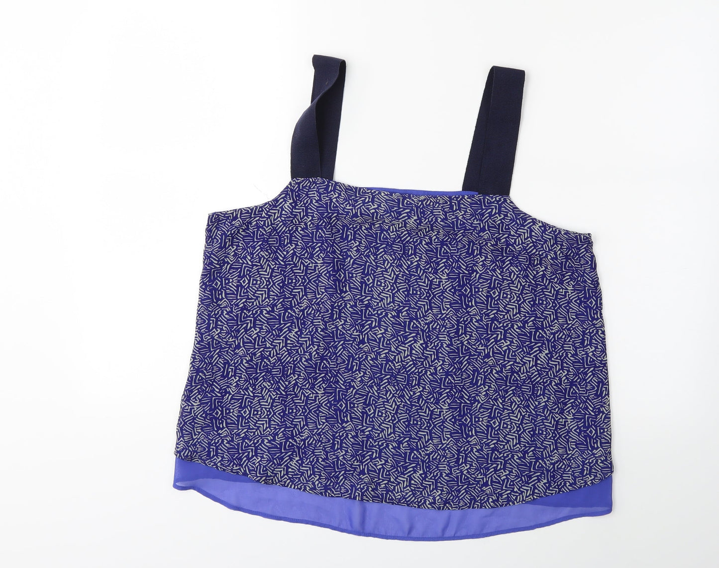Womens UK Size 14 NEXT Blue Basic Tank