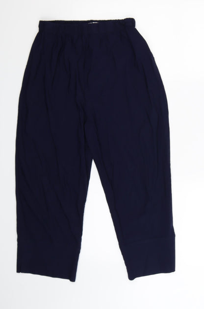 Naomee Womens Blue   Cropped Trousers Size L L20 in