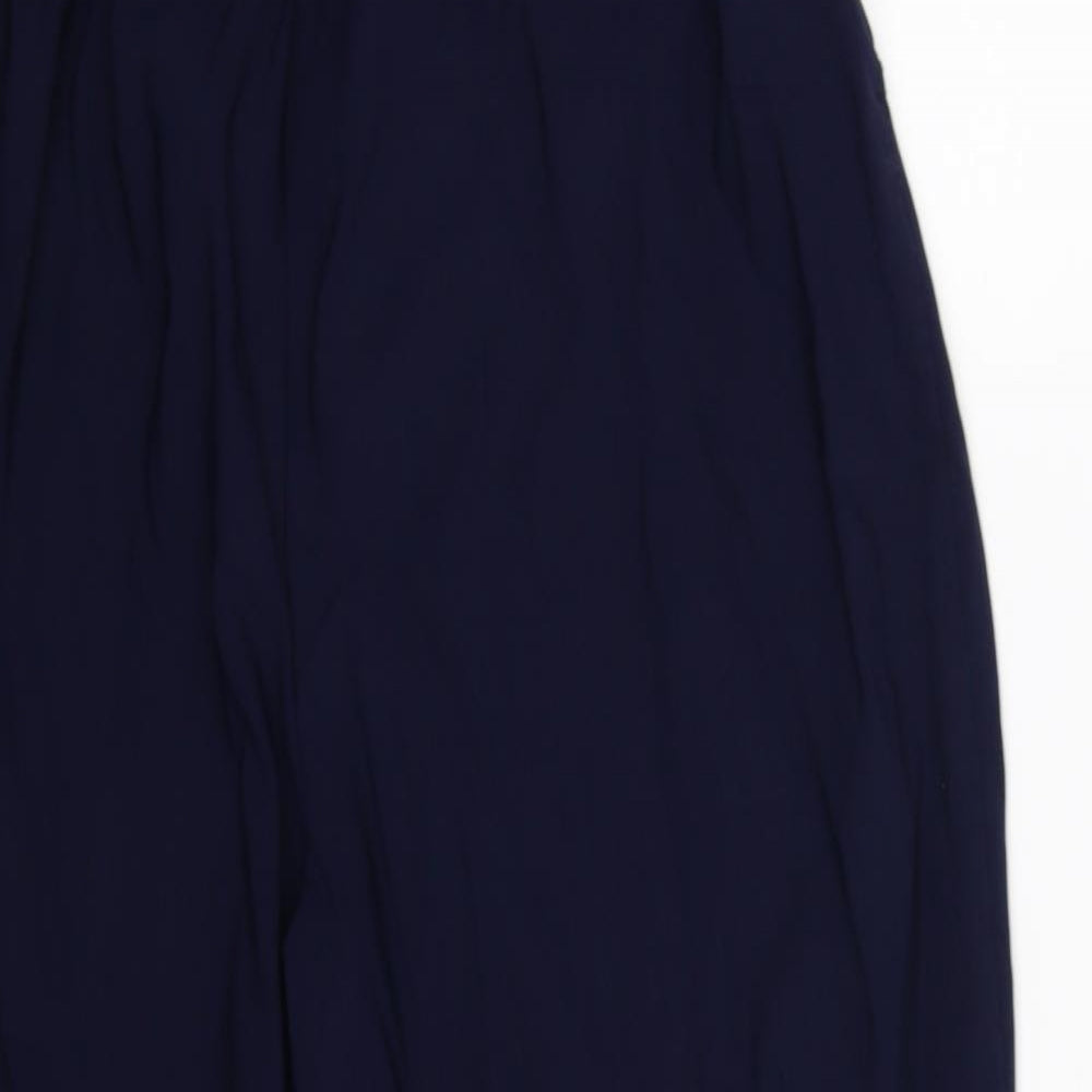 Naomee Womens Blue   Cropped Trousers Size L L20 in