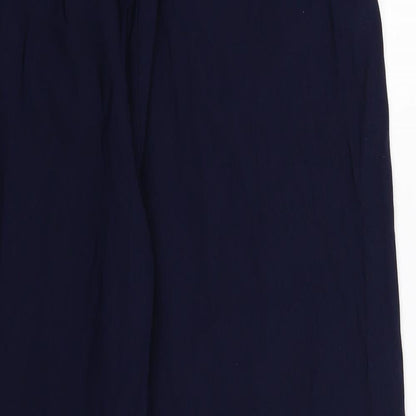 Naomee Womens Blue   Cropped Trousers Size L L20 in
