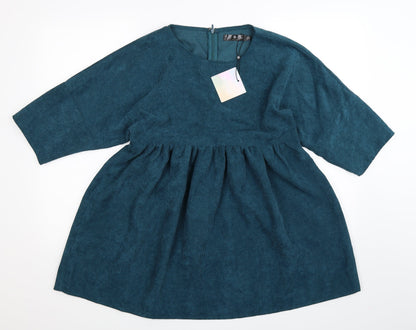 Missguided Womens Blue   Fit & Flare  Size 6