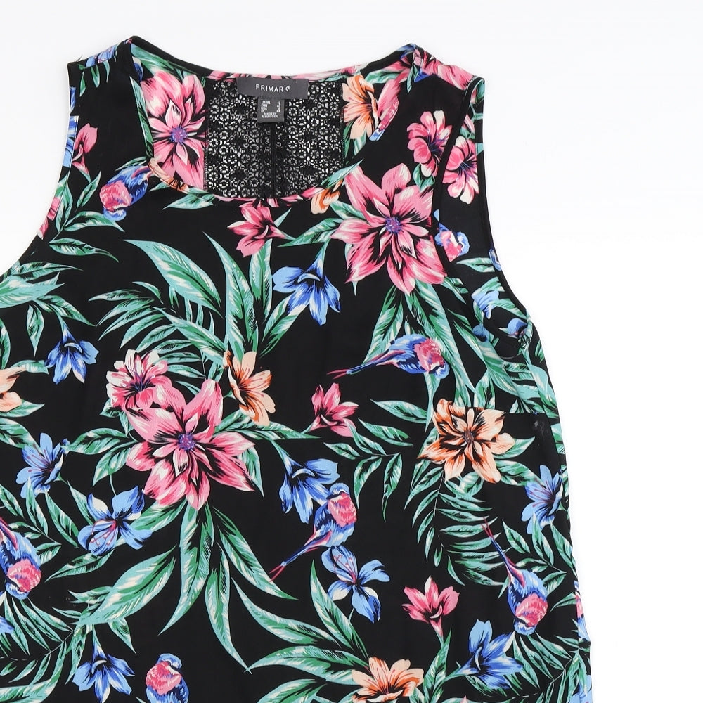Primark Womens Multicoloured Floral  Basic Blouse Size 12