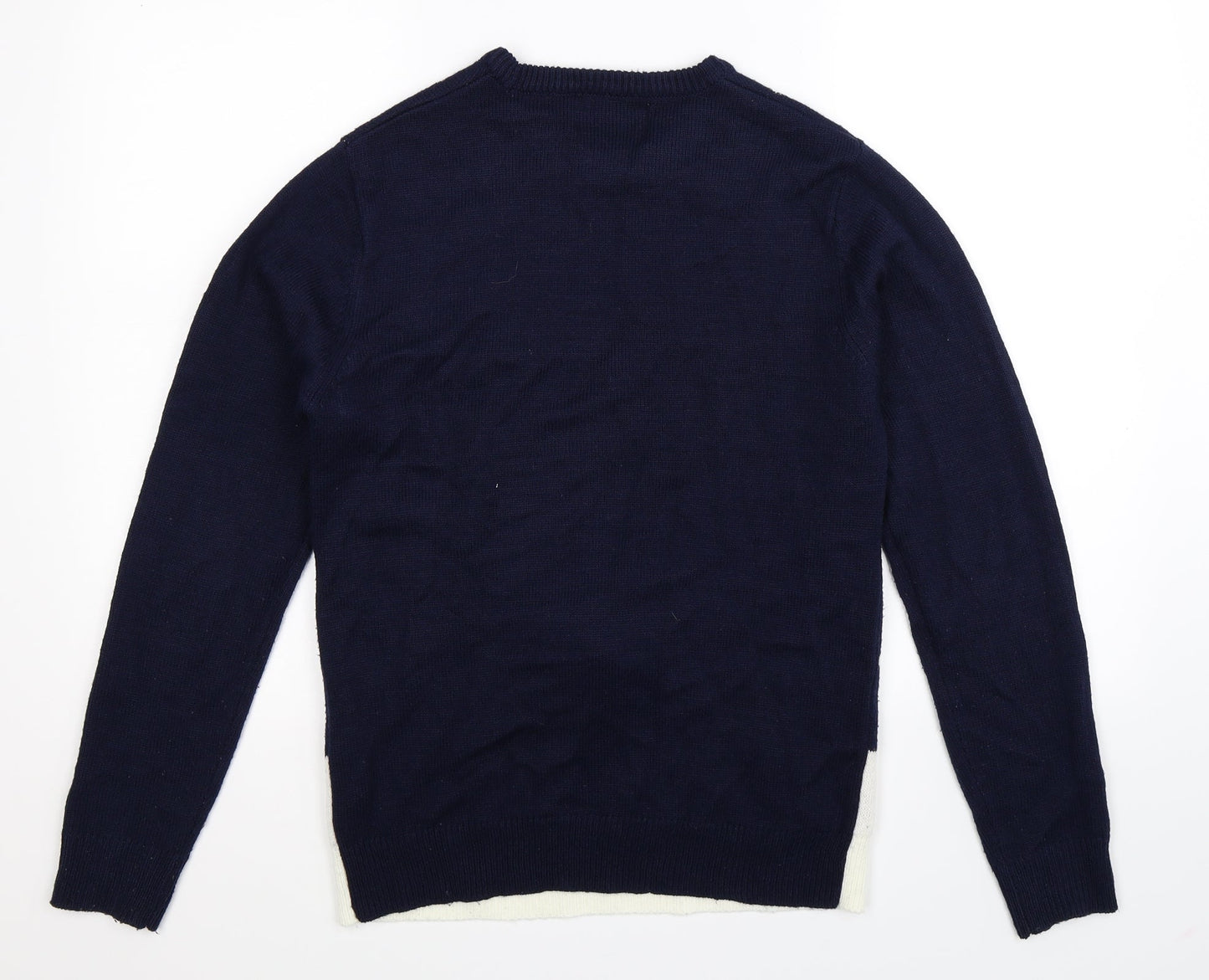 Cedar Wood State Mens Multicoloured  Knit Pullover Jumper Size XS  - Christmas