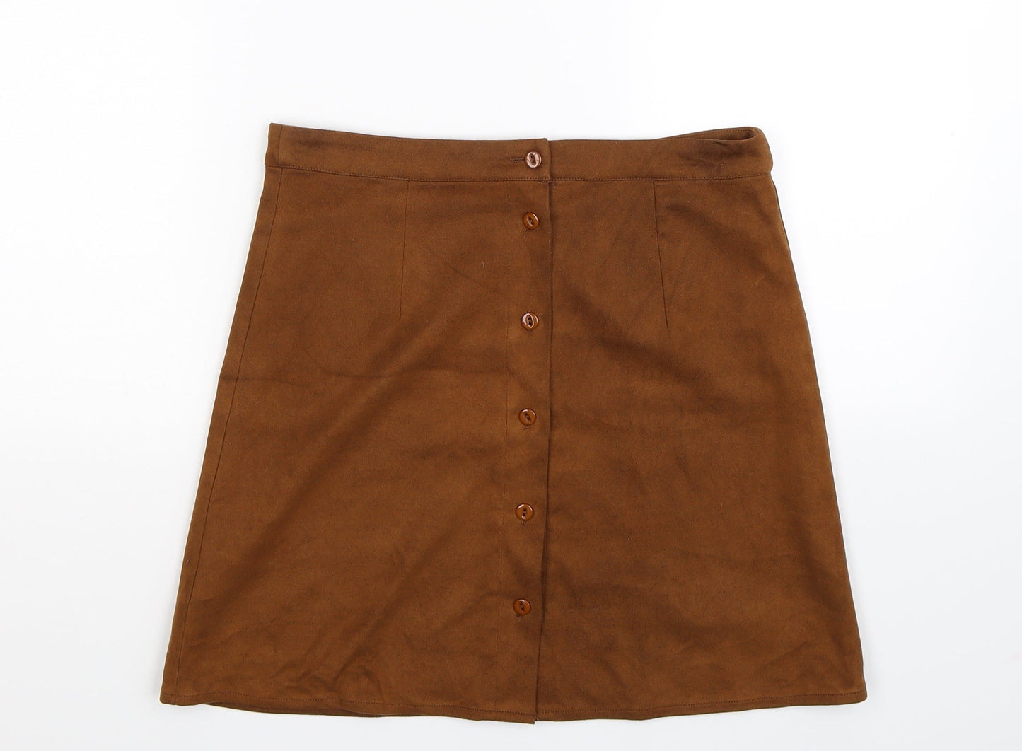 Glamorous Womens Brown   A-Line Skirt Size 10