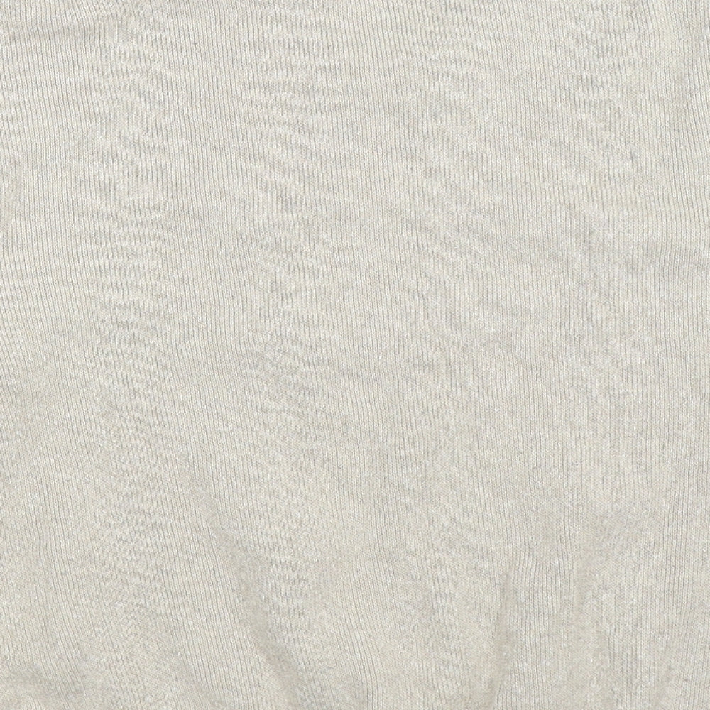 Carabou Womens Beige Striped Knit Pullover Jumper Size XL