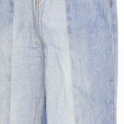 Missguided Womens Blue  Denim Mom Jeans Size 10 L28 in