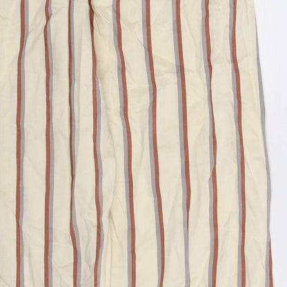 Womens UK Size M Preworn Regular Fit  Beige Trousers