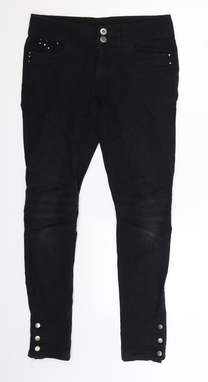 Denim Co Womens Black  Denim Skinny Jeans Size 6 L27 in