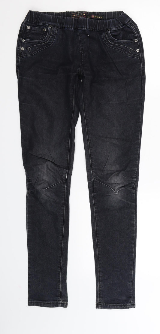 PARISIAN SIGNATURE Womens Blue  Denim Jegging Jeans Size 6 L29 in