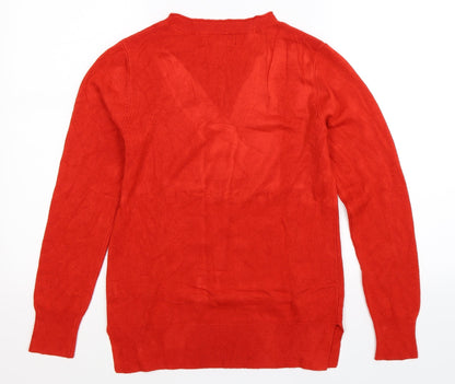 Atmosphere Womens Red  Knit Pullover Jumper Size 8