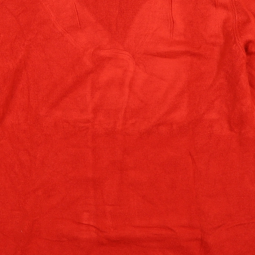Atmosphere Womens Red  Knit Pullover Jumper Size 8