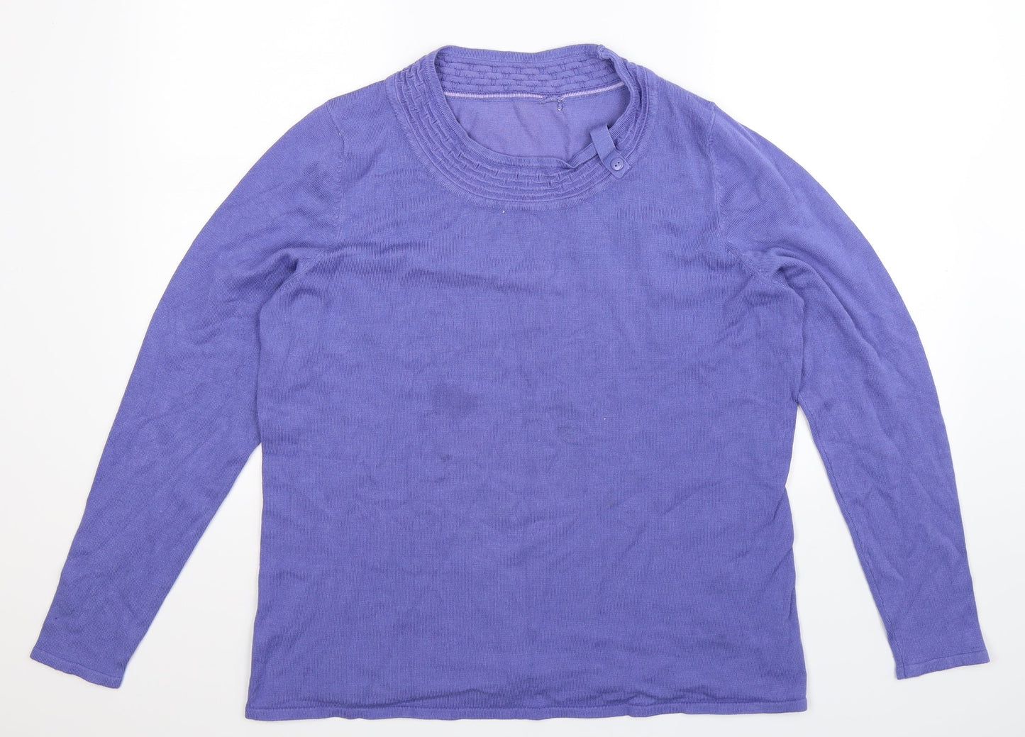 Preworn Womens Purple  Knit Pullover Jumper Size M