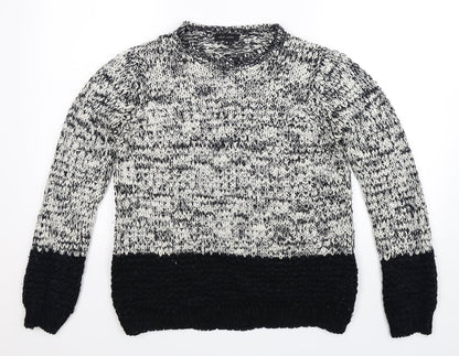 New Look Womens Grey  Knit Pullover Jumper Size M