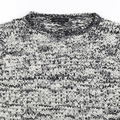 New Look Womens Grey  Knit Pullover Jumper Size M