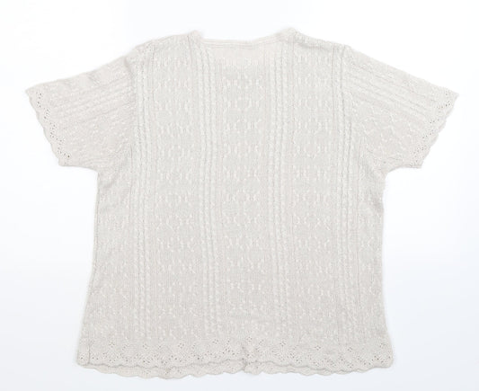 Berkertex Womens Grey  Knit Pullover Jumper Size 16