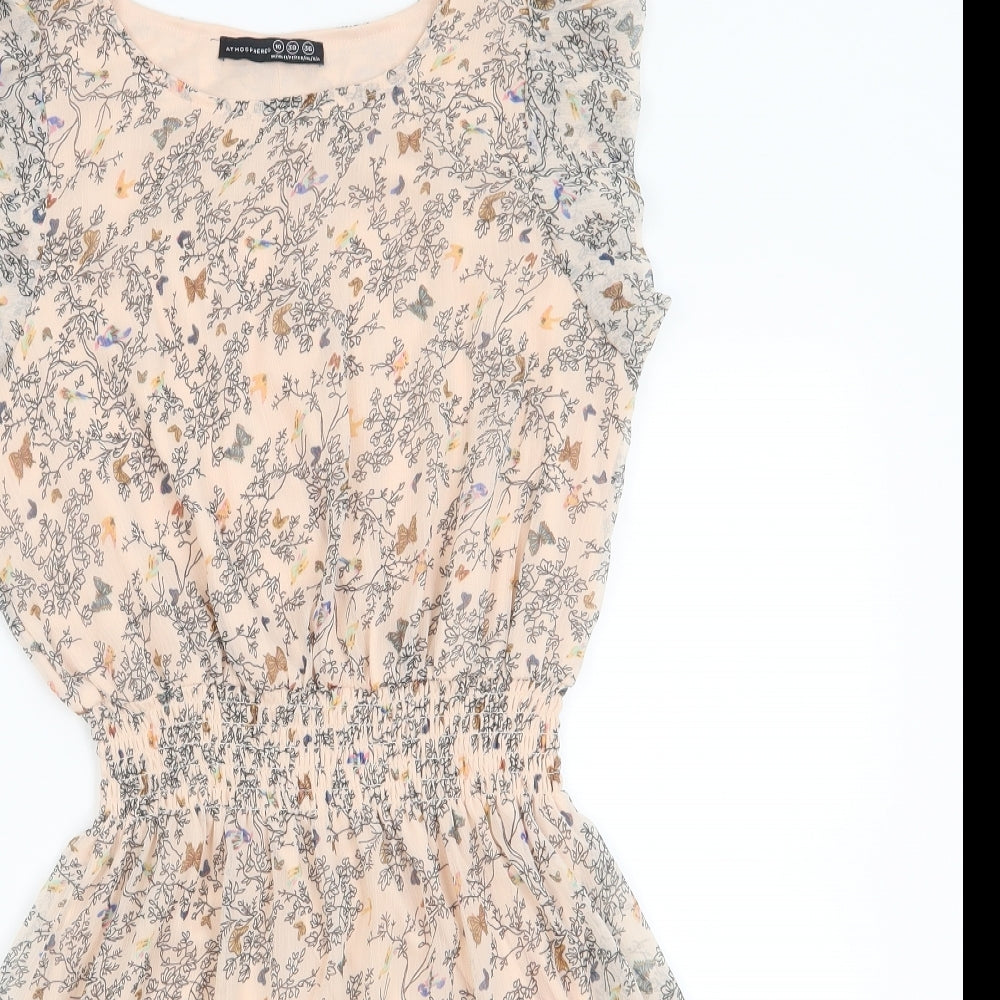 amosphere Womens Pink Floral  Fit & Flare  Size 10