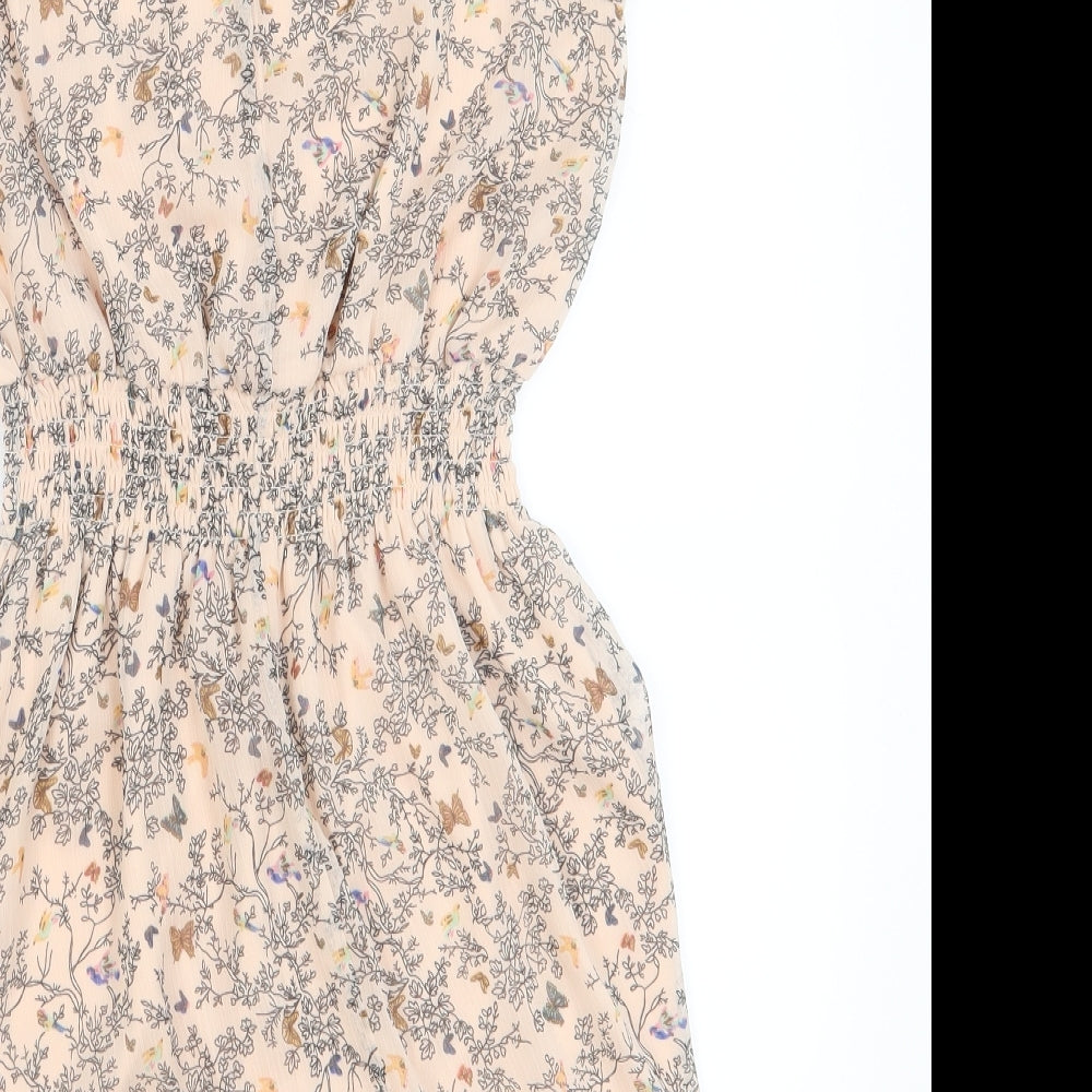 amosphere Womens Pink Floral  Fit & Flare  Size 10